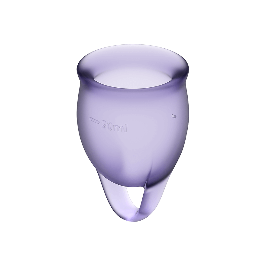 Satisfyer Feel Confident Menstrual Cup Set of Two Medical-Grade Silicone Menstrual Cups > Essentials > Menstrual Products