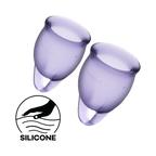 Satisfyer Feel Confident Menstrual Cup Set of Two Medical-Grade Silicone Menstrual Cups > Essentials > Menstrual Products
