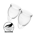 Satisfyer Feel Confident Menstrual Cup Kit – Medical Grade Silicone Two Sizes > Essentials > Menstrual Products