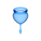 Satisfyer Feel Good Menstrual Cup Set – Silicone, 15ml and 20ml Capacity Menstrual Cups > Essentials > Menstrual Products