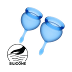 Satisfyer Feel Good Menstrual Cup Set – Silicone, 15ml and 20ml Capacity Menstrual Cups > Essentials > Menstrual Products