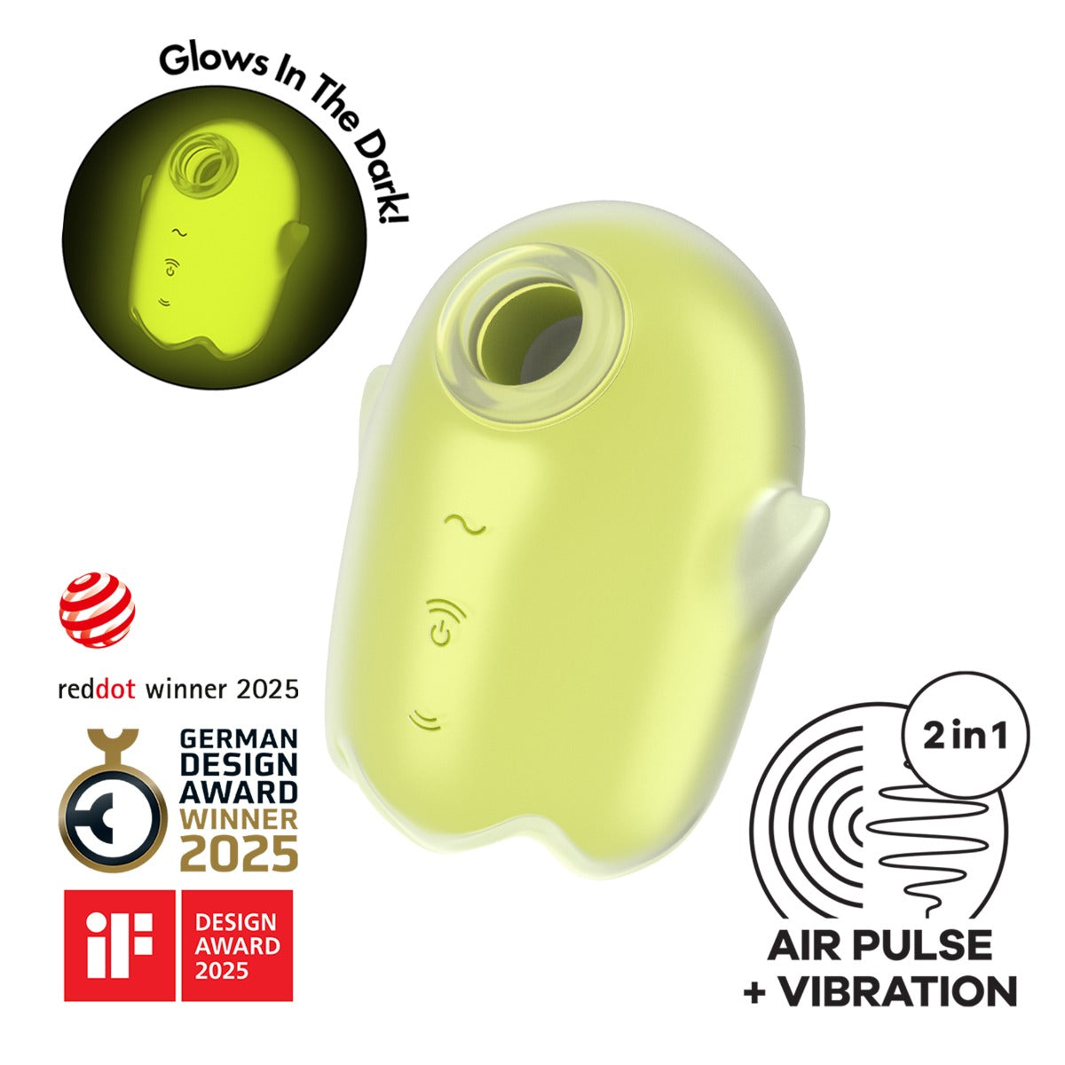 Satisfyer Glowing Ghost – USB Rechargeable Air Pulse Clitoral Stimulator > Sex Toys For Ladies > Air Pulsation