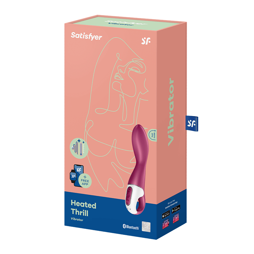 Satisfyer Heat Thrill Connect App Heated Silicone G-Spot Vibrator - Rechargeable > Vibrators > G-Spot
