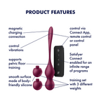 Satisfyer Love Birds Vary – Interchangeable Weights Kegel Trainer with G-Spot Vibrator > Sex Toys For Ladies > Kegel Exercise