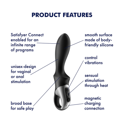 Satisfyer Heat Climax Anal Vibrator – App Controlled with Heating Function > Anal Range > Anal Probes