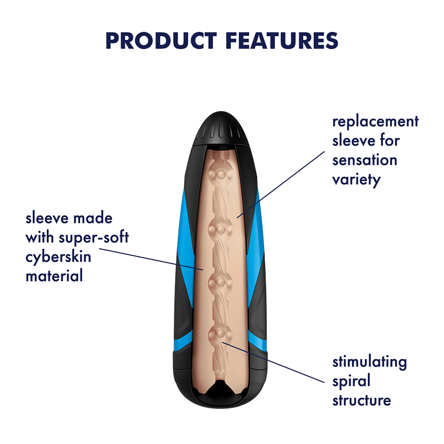 Satisfyer Men Sleeve - Pressure Spiral > Sex Toys For Men > Masturbators > Manual
