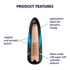 Satisfyer Tornado Bliss Sleeve – Ultra-Soft CyberSkin Masturbator > Sex Toys For Men > Masturbators > Vibrating