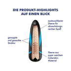 Satisfyer Tornado Bliss Sleeve – Ultra-Soft CyberSkin Masturbator > Sex Toys For Men > Masturbators > Vibrating