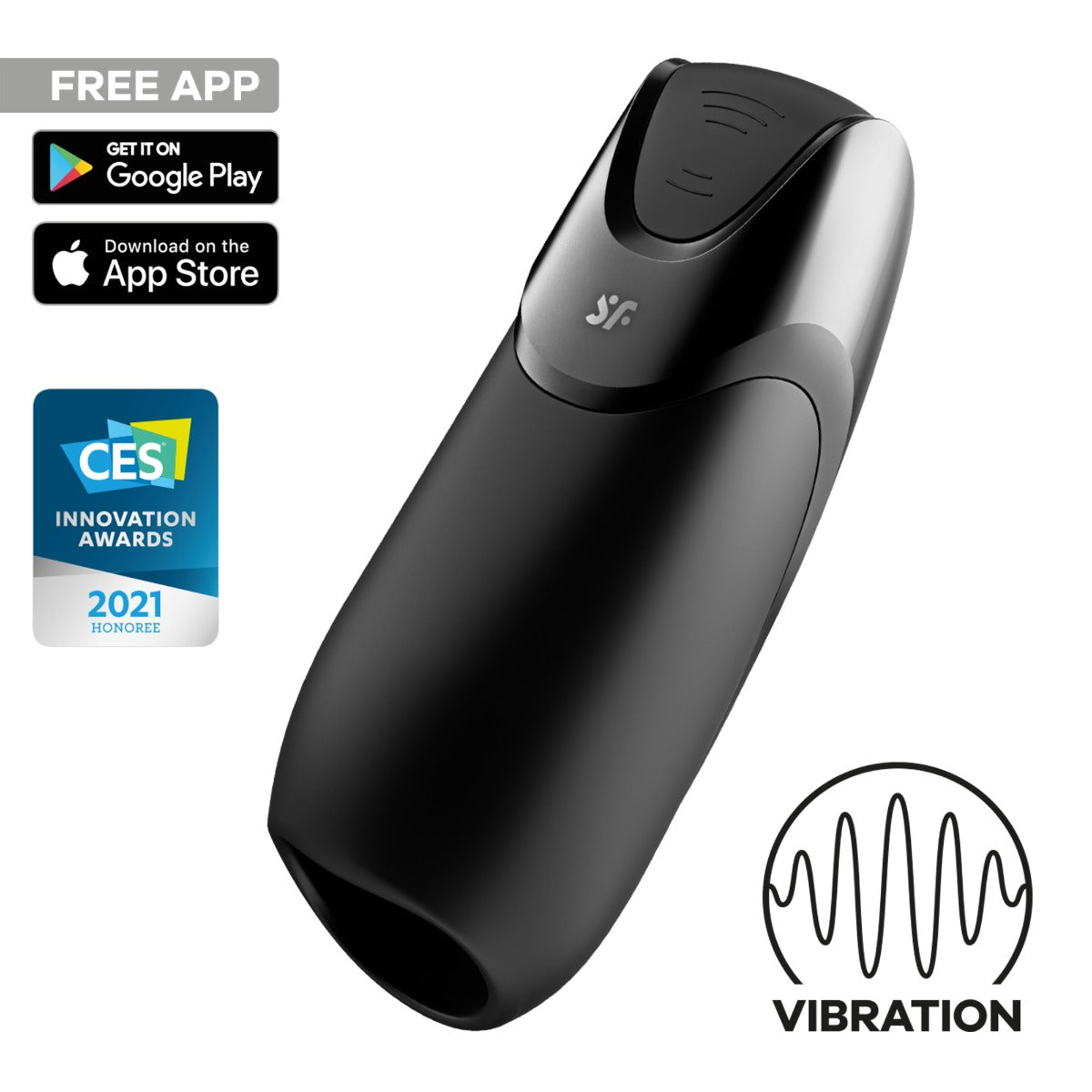 Satisfyer Men Vibration+ – Rechargeable Vibrating Masturbator > Sex Toys For Men > Masturbators > Vibrating