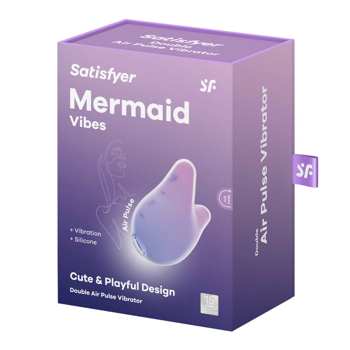 Satisfyer Mermaid Vibes Air Pulse Stimulator Violet Pink