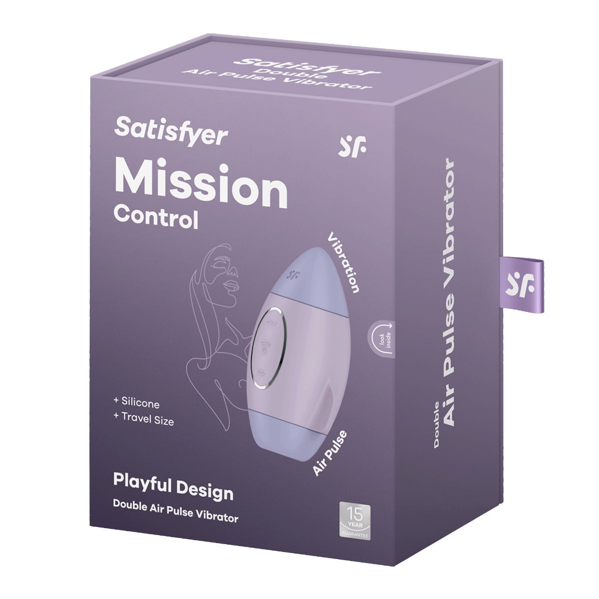 Satisfyer Mission Control Violet Travel Size Double Air Pulse Rechargeable Vibrator > Sex Toys For Ladies > Air Pulsation