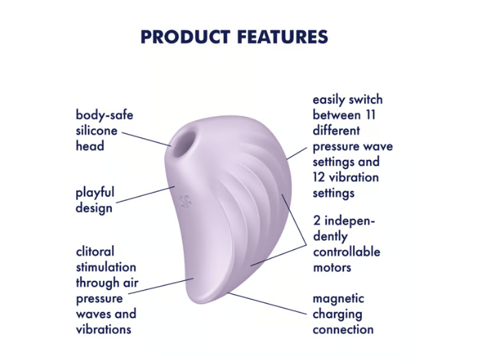 Satisfyer Pearl Diver – Air Pulse Technology Rechargeable Clitoral Vibrator > Sex Toys For Ladies > Air Pulsation