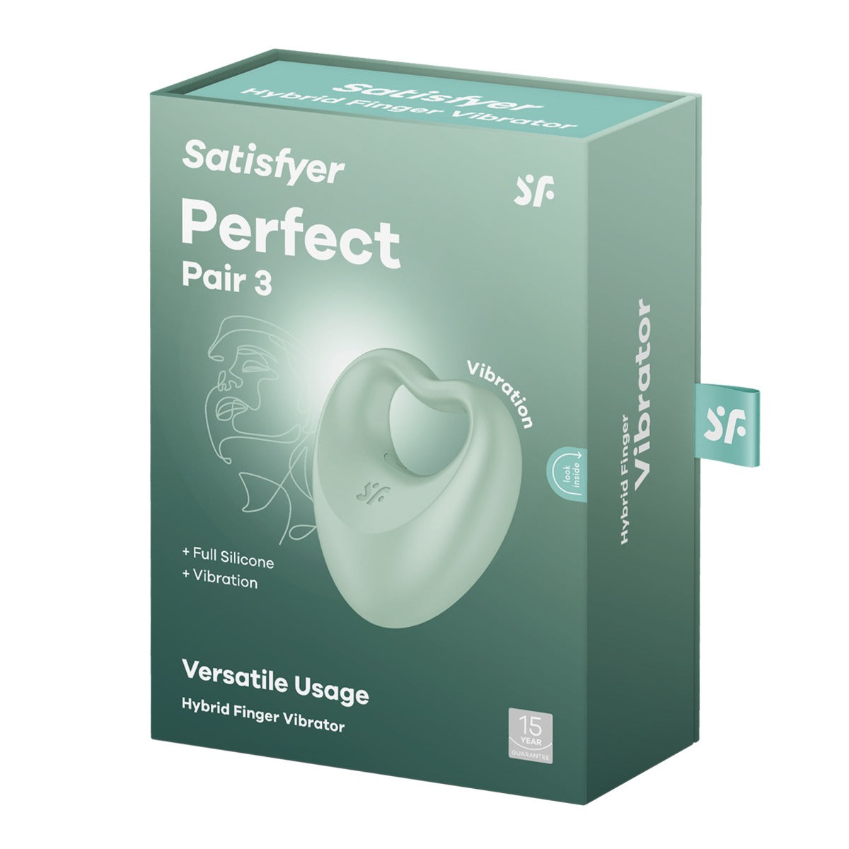 Satisfyer Perfect Pair 3 Hybrid Finger Vibrator Rechargeable Silicone Vibrator > Vibrators > Finger Vibrators