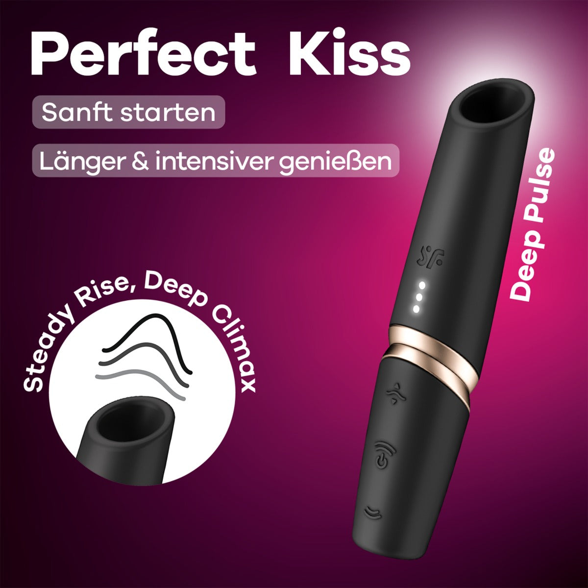 Satisfyer Perfect Kiss Mini – Travel Size Clitoral Massager > Sex Toys For Ladies > Air Pulsation