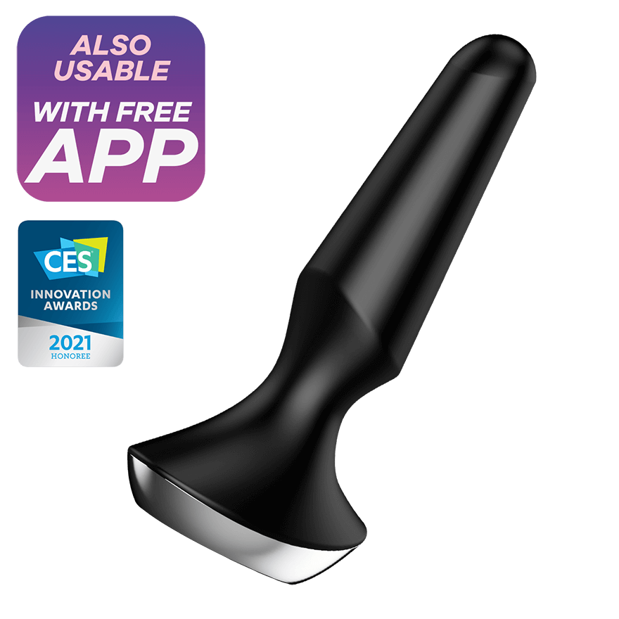 Satisfyer Plug-Ilicious 2 5.3 Inch Ergonomic Anal Vibrator > Anal Range > Vibrating Butt Plugs