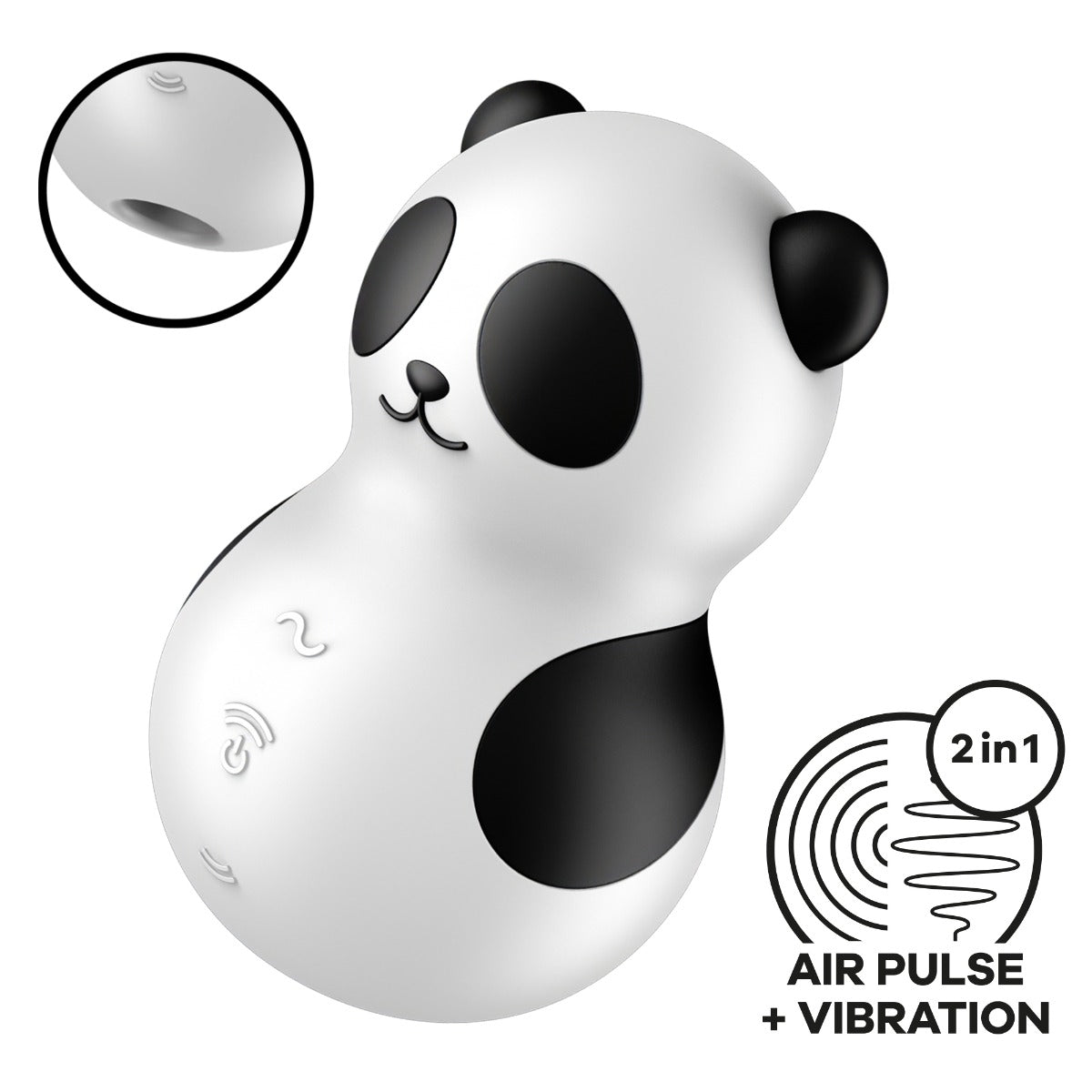Satisfyer Pocket Panda Air Pulse Rechargeable Compact Vibrator > Sex Toys For Ladies > Air Pulsation