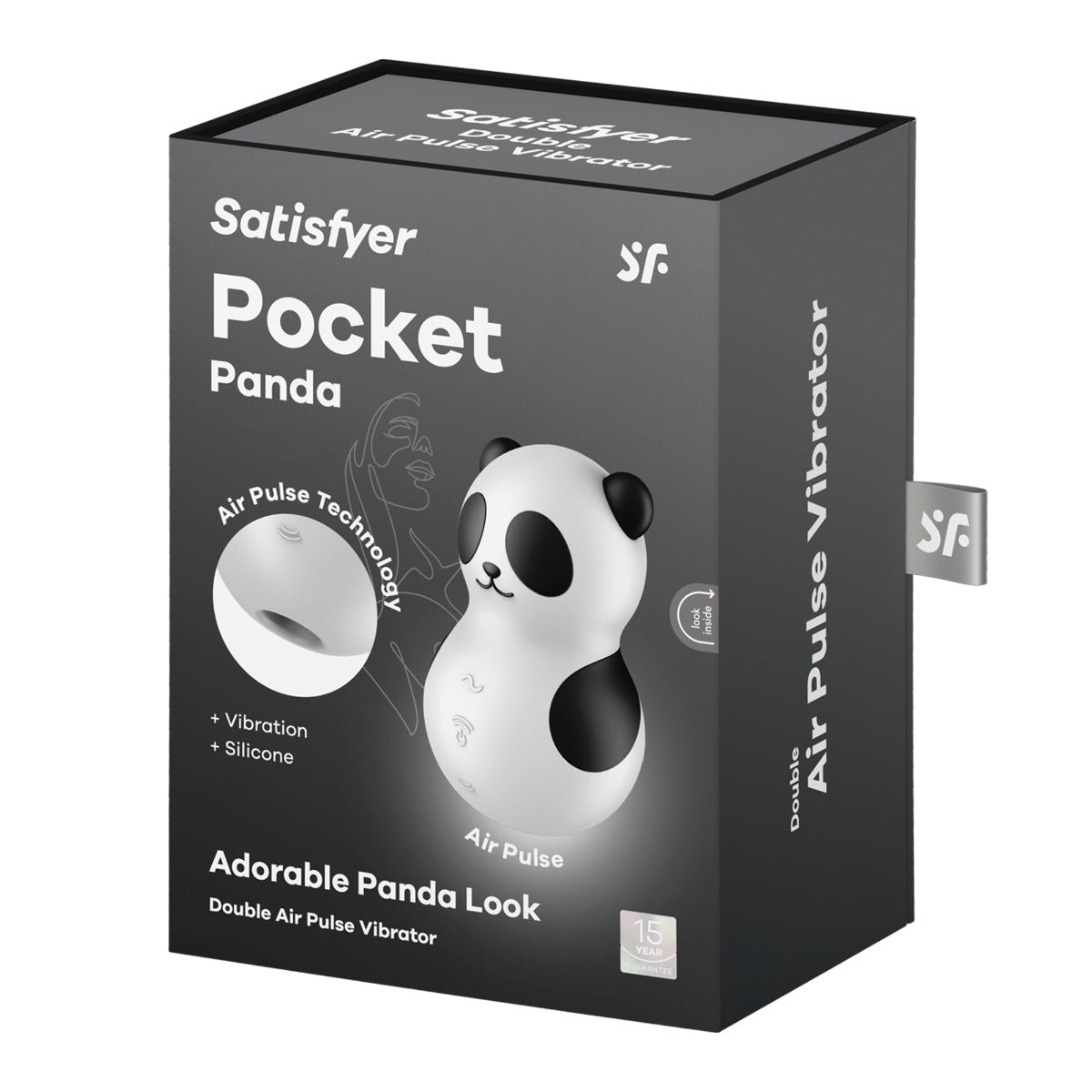 Satisfyer Pocket Panda Air Pulse Rechargeable Compact Vibrator > Sex Toys For Ladies > Air Pulsation