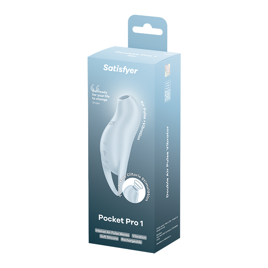 Satisfyer Pocket Pro 1 – Air Pulse and Vibration Rechargeable Vibrator > Sex Toys For Ladies > Air Pulsation
