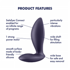 Satisfyer Power Plug – Rechargeable Silicone Anal Plug with Strong Vibrations > Anal Range > Vibrating Butt Plugs