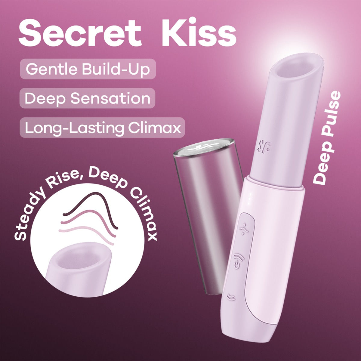 Satisfyer Secret Kiss Mini – Travel-Sized Clitoral Massager > Sex Toys For Ladies > Air Pulsation