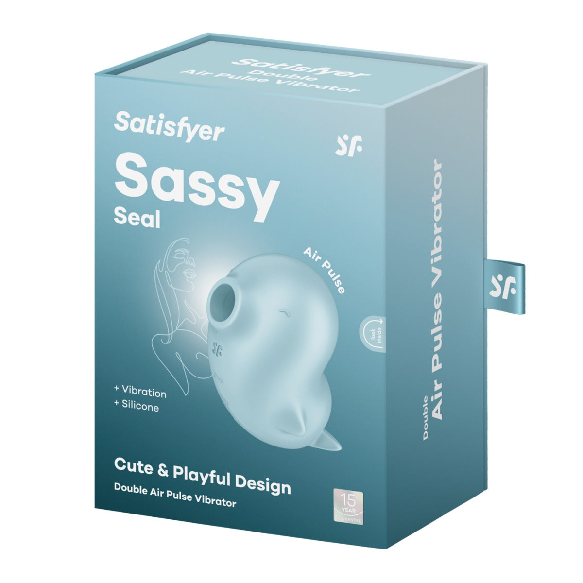 Satisfyer Sassy Seal Waterproof Vibrator – Silicone Material Compact Design Secondary image