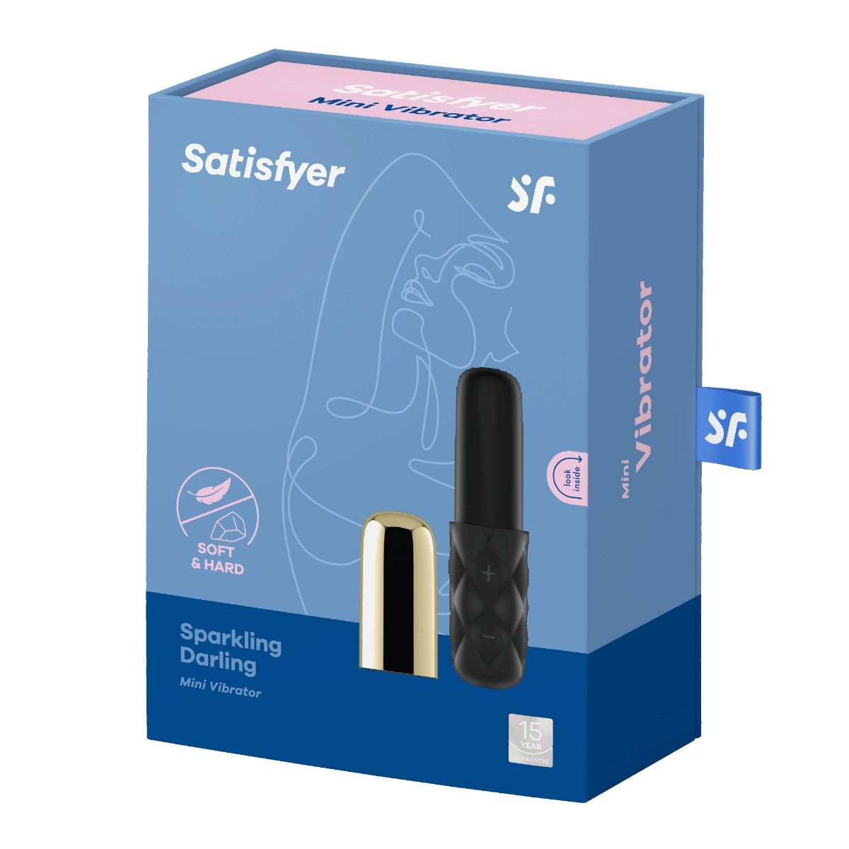 Satisfyer Mini Sparking Darling – USB Rechargeable Silicone 114mm Mini Vibrator Gold > Vibrators > Mini Vibrators