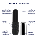 Satisfyer Mini Sparkling Darling – Vibrating Tip Rechargeable Vibe with Removable Cap > Sex Toys For Ladies > Clitoral Vibrators and Stimulators