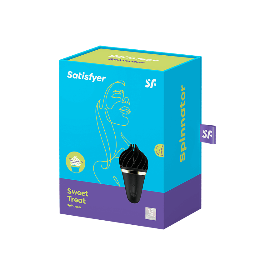 Satisfyer Sweet Treat Rotating Clitoral Vibrator Black