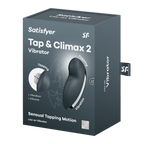 Satisfyer Tap and Climax 2 Clitoral Vibrator Grey