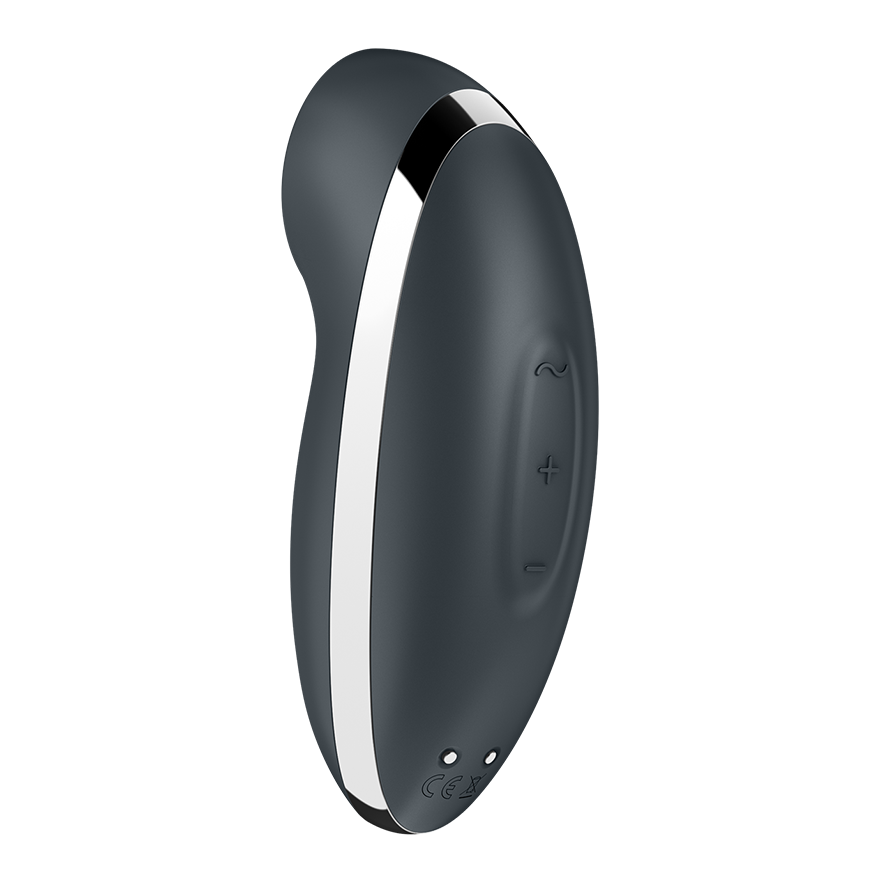 Satisfyer Tap and Climax 2 Clitoral Vibrator Grey