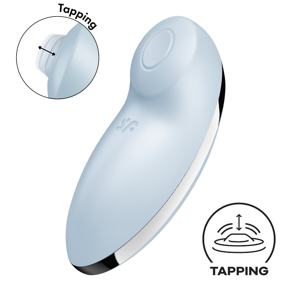 Tap and Climax 2 Silicone Clitoral Vibrator – Rechargeable Body-Safe Silicone Vibrator > Sex Toys For Ladies > Clitoral Vibrators and Stimulators
