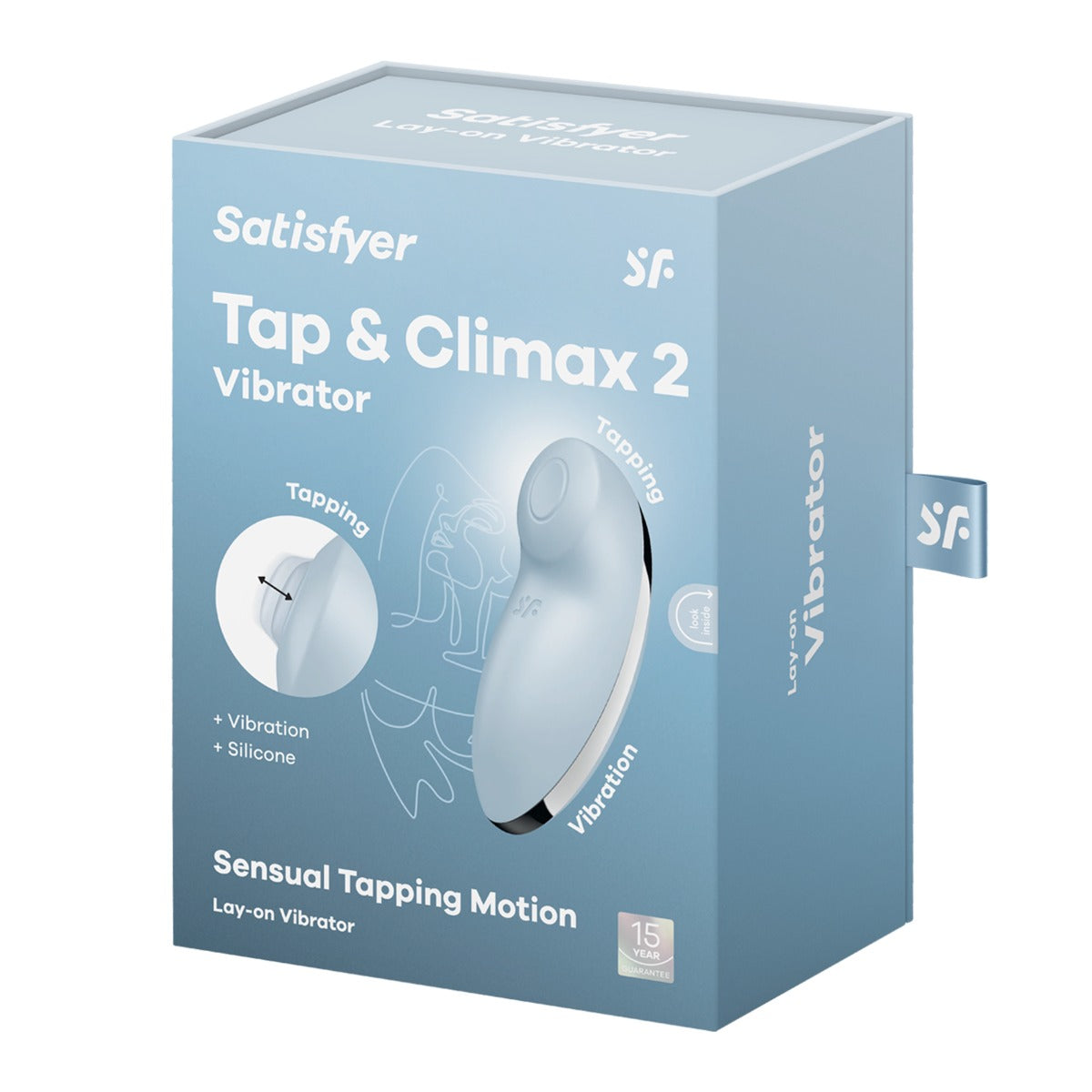 Satisfyer Tap and Climax 2 Silicone Clitoral Vibrator > Sex Toys For Ladies > Clitoral Vibrators and Stimulators