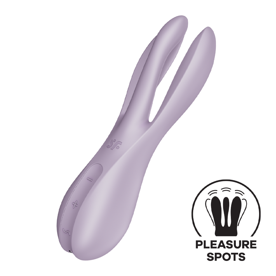 Satisfyer Threesome 2 Lay-On Vibrator with Flexible Arms for Clitoral and Labia Stimulation > Sex Toys For Ladies > Clitoral Vibrators and Stimulators