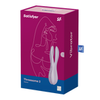Satisfyer Threesome 2 Lay-On Vibrator with Flexible Arms for Clitoral and Labia Stimulation > Sex Toys For Ladies > Clitoral Vibrators and Stimulators