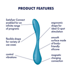 Satisfyer G-Spot Flex 5+ Rechargeable Silicone Multivibrator with Flexible Neck Vibrator > Vibrators > G-Spot