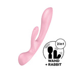 Satisfyer Triple Oh Luxury Versatile Rechargeable Vibrator > Vibrators > Ladies > Rabbit