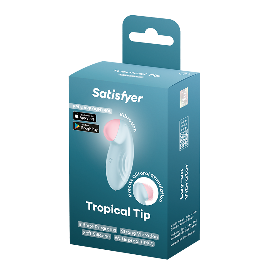 Satisfyer Tropical Tip Connect – Silicone Rechargeable Clitoral Vibrator > Sex Toys For Ladies > Clitoral Vibrators and Stimulators