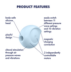 Satisfyer Sugar Rush Blue – Air Pulse Clitoral Stimulator with Vibration and Pressure Waves > Sex Toys For Ladies > Air Pulsation