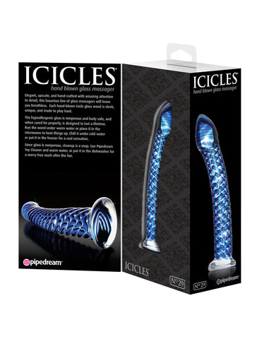 Icicles No. 29 - Blue GLASS TOYS