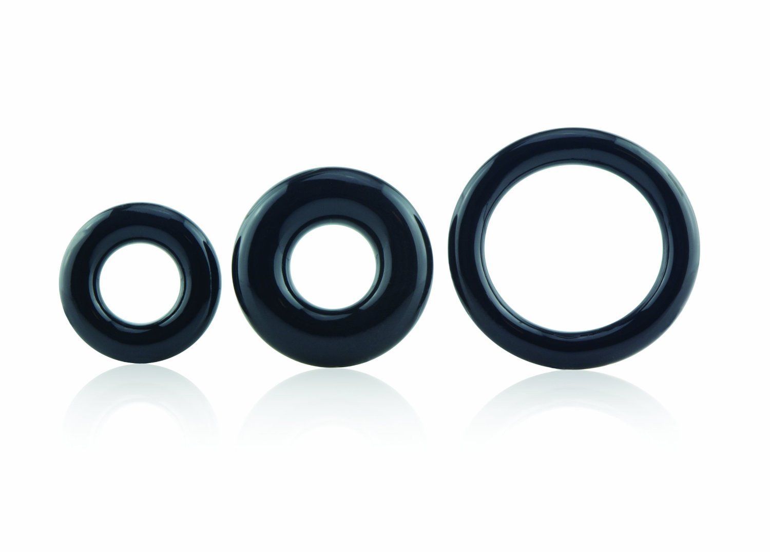 Screaming O 3 Pack Assort Rings Erection Rings Screaming O Black  Main image