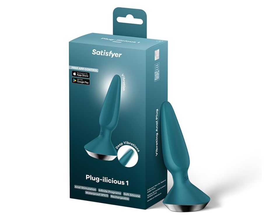 Satisfyer Plug-Ilicious 1 Silicone Butt Plug > Anal Range > Vibrating Butt Plugs