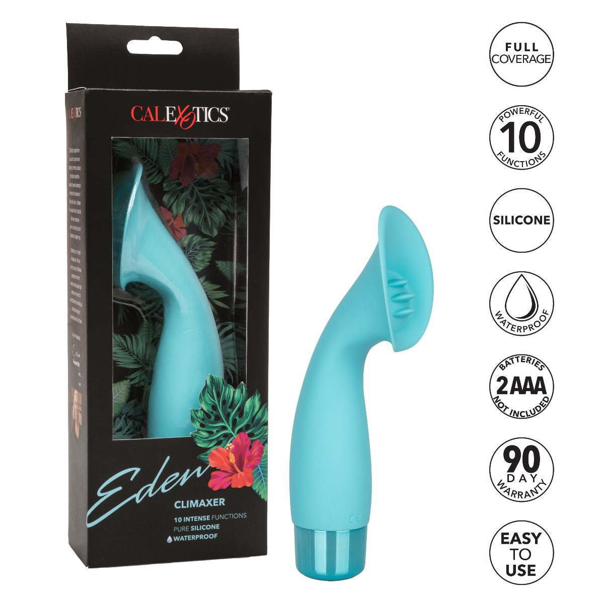 Eden Climaxer Silicone Waterproof Clitoral Vibrator 6.25 Inch > Sex Toys For Ladies > Clitoral Vibrators and Stimulators