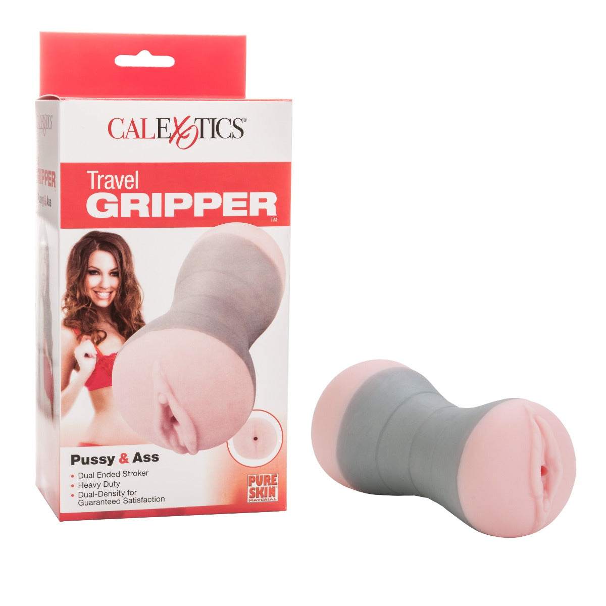 Travel Gripper Dual End Masturbator Sleeve – 5.5 Inch Compact Masturbator Toy > Sex Toys For Men > Masturbators > Manual