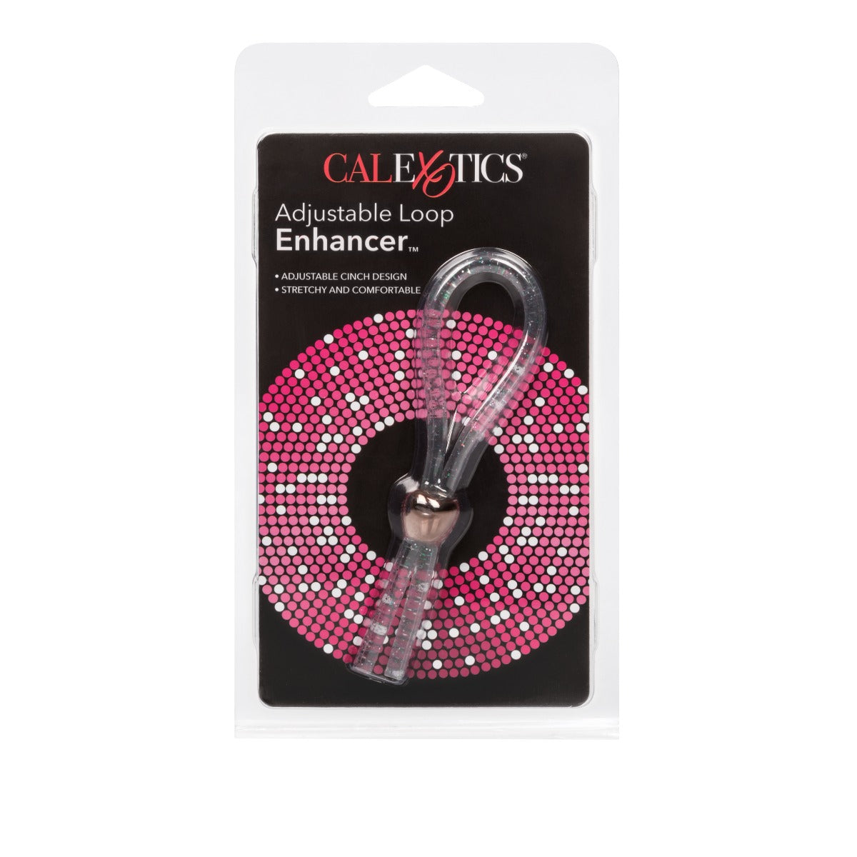 Adjustable Loop Enhancer – Clear Glitter Erection Enhancement Sleeve > Cock Ring > Adjustable