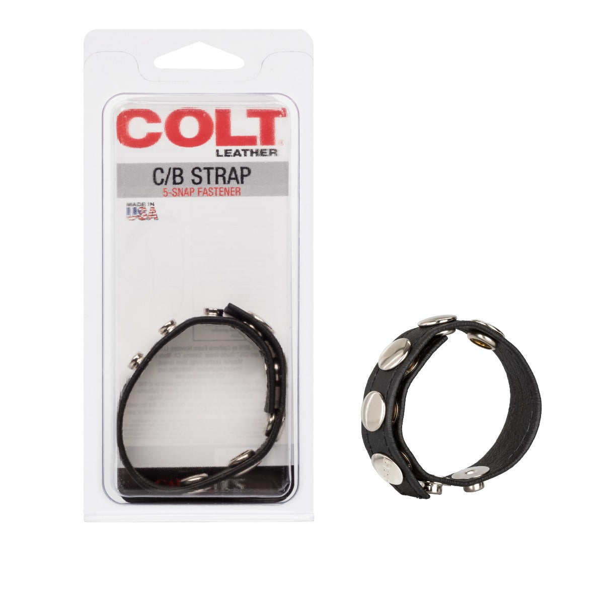 Colt Adjustable Leather Strap 5-Snap Fastener – Premium Soft Leather Strap > Clothes > Mens Leather