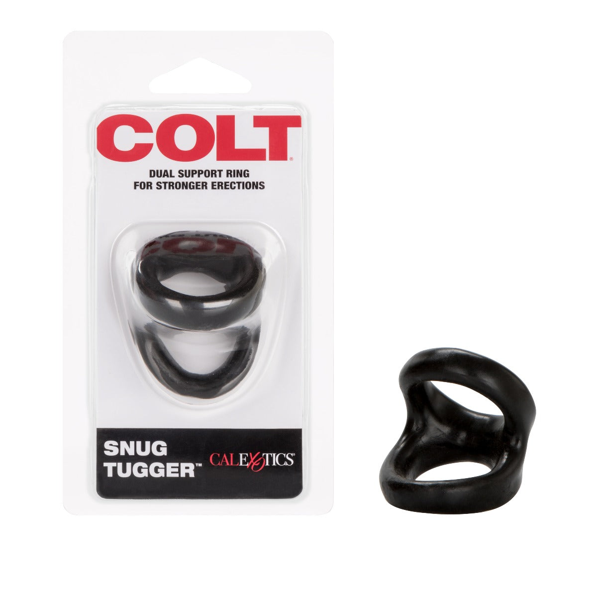 Colt Snug Tugger – Phthalate-Free Thermoplastic Rubber Stretchy Double Cock Ring with Scrotum Support > Cock Ring > Sling