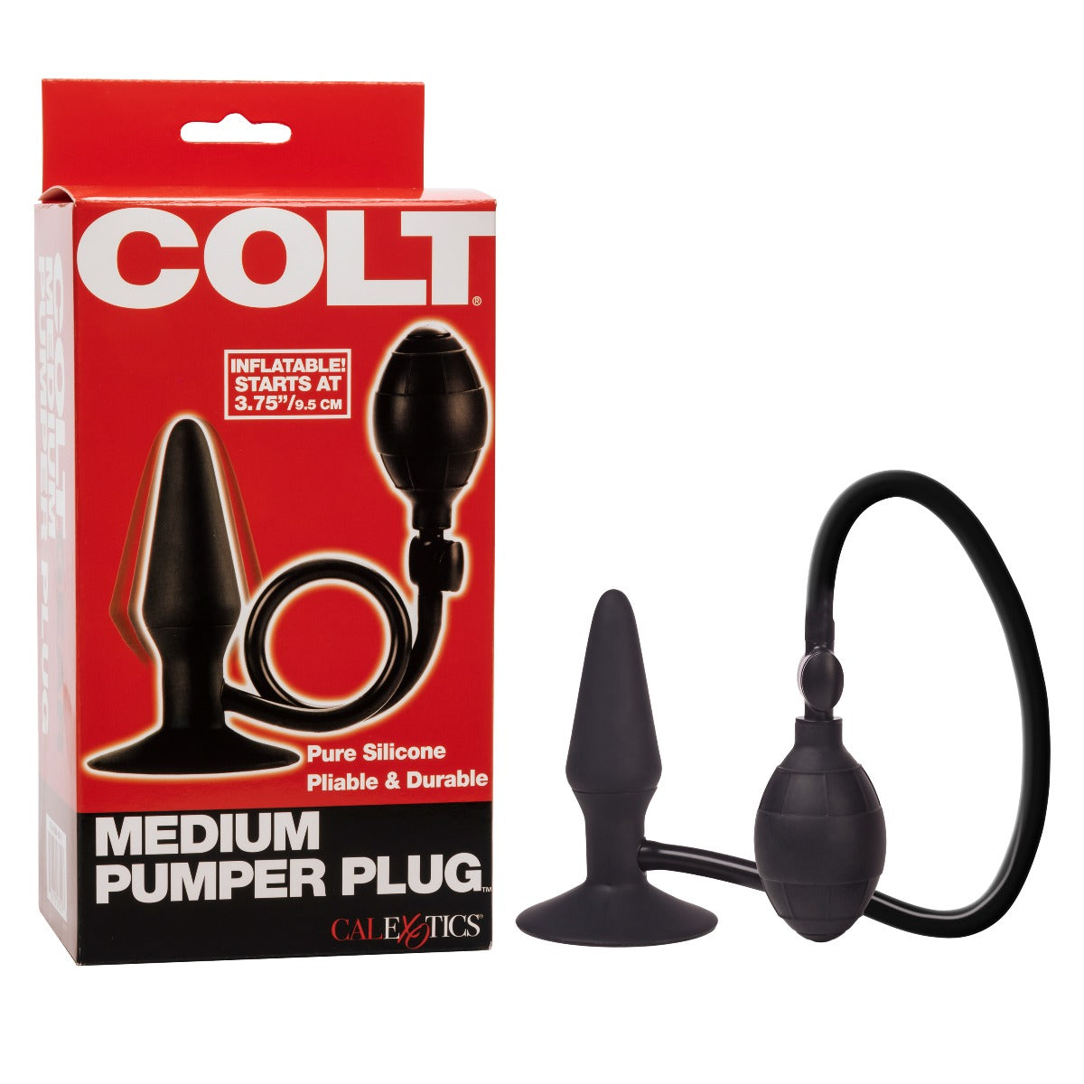 Colt Medium Pumper Inflatable 4.5 Inch Medical-Grade Silicone Anal Plug Default Title > Anal Range > Tunnel and Stretchers
