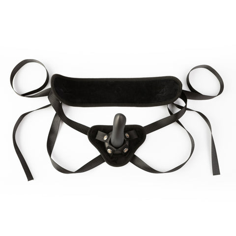 SEI MIO Perfectly Pegged Adjustable Strap-On Harness with 6.5 Inch Silicone Dildo Strap-On Set > Dildos > Strap On Harnesses