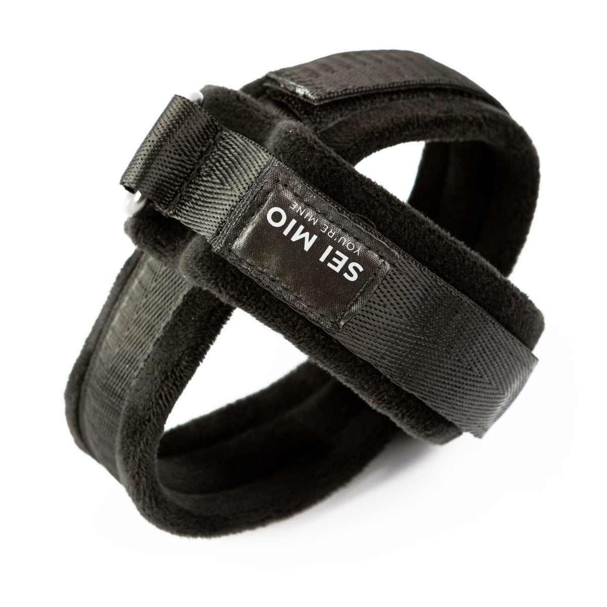 Sei Mio Cross Purposes Over-Wrap Velvet Soft Cross Cuff Restraints Restraint Set > Bondage Gear > Restraints