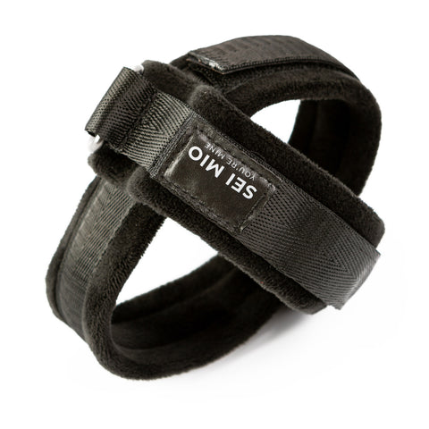 Sei Mio Cross Purposes Over-Wrap Velvet Soft Cross Cuff Restraints Restraint Set > Bondage Gear > Restraints